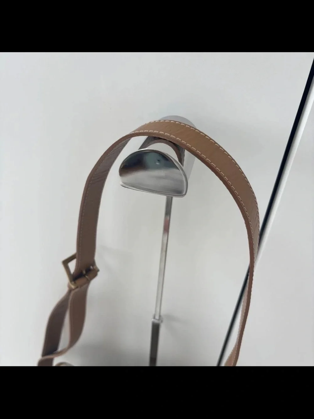 Dior Beige Monogram Crossbody with Brown Trim